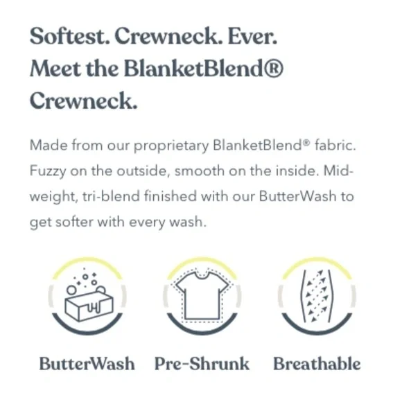 Feat BlanketBlend Denim Crewneck Sweater - Picture 8 of 9